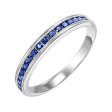 14Kt White Gold Sapphire 1 3Ctw Ring For Discount