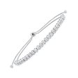 10Kt White Gold Diamond 1 2Ctw Bracelet For Sale