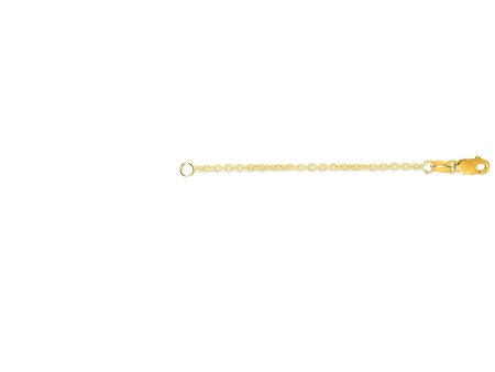 14K Gold 1.8mm Cable Chain 3   Extender For Discount