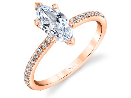 Marquise Cut Classic Engagement Ring - Adorlee Online Sale