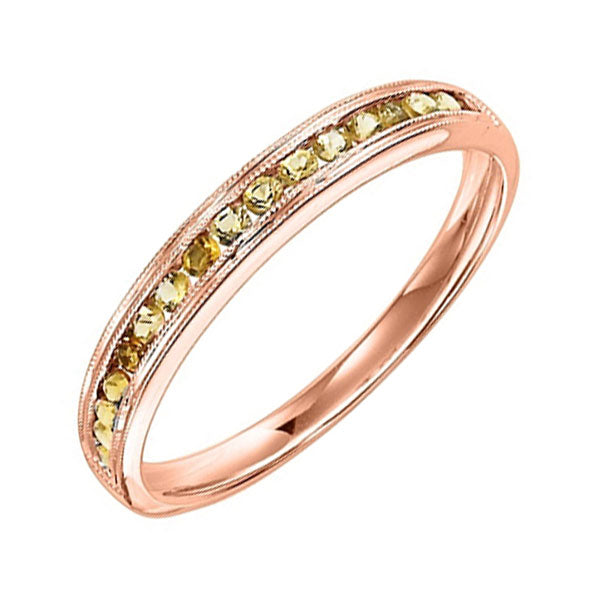 14Kt Rose Gold Citrine 1 3Ctw Ring Discount