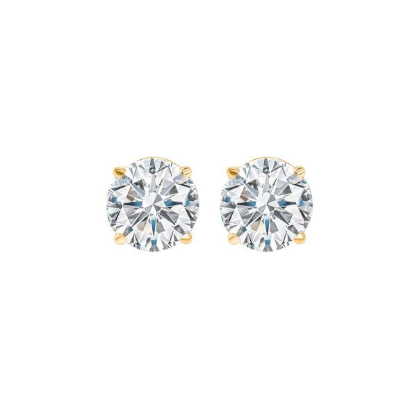 14Kt Yellow Gold Diamond 5 8Ctw Earring Discount