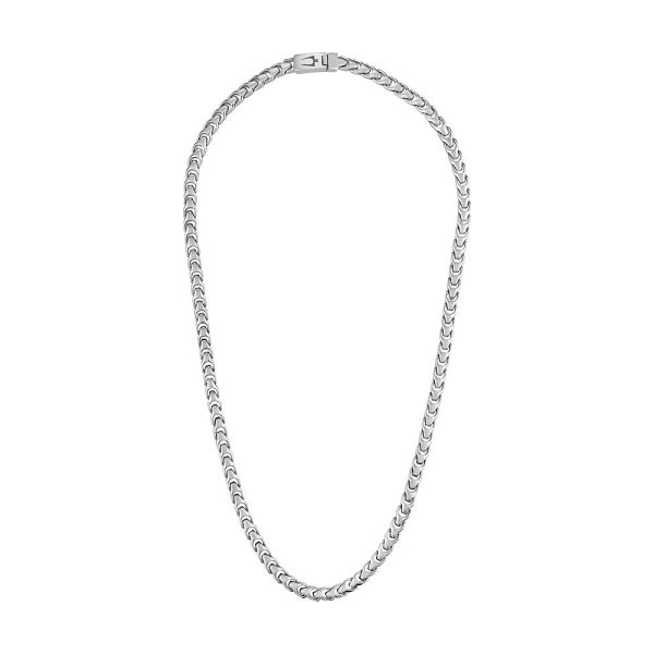 Bulova Stainless Steel Classic Jewelry Mens Necklace Online now