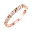 10Kt Rose Gold Diamond 1 10Ctw & Peridot 1 7Ctw Ring Online now