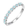 14Kt White Gold Aquamarine 1 5Ctw Ring For Cheap