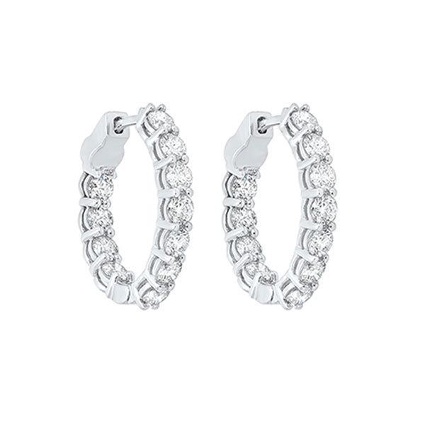 14Kt White Gold Diamond 4Ctw Earring Online Hot Sale