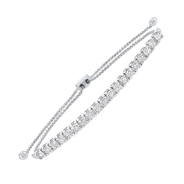 14Kt White Gold Diamond 1 2Ctw Bracelet Online