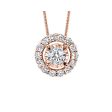 14Kt Rose Gold Diamond 1 4Ctw Pendant Online