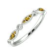 14Kt White Gold Diamond 1 20Ctw & Citrine 1 5Ctw Ring Cheap