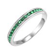 14Kt White Gold Emerald 1 3Ctw Ring Online now