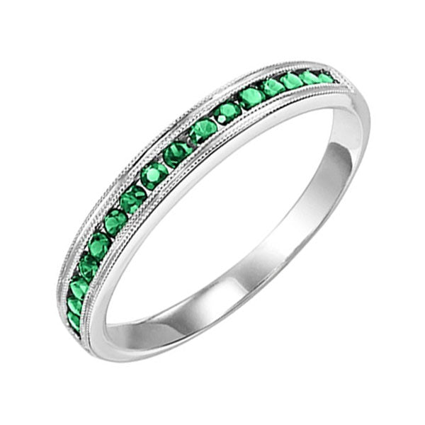 14Kt White Gold Emerald 1 3Ctw Ring Online now