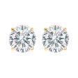 14Kt Yellow Gold Diamond 1 1 2Ctw Earring Sale