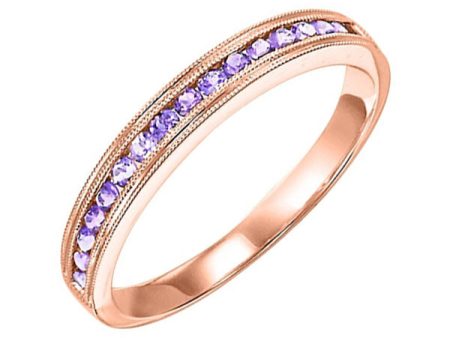 10Kt Rose Gold Syn Alexandrite 1 2Ctw Ring Discount