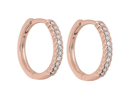 14Kt Rose Gold Diamond 1 7Ctw Earring For Sale