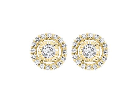 14Kt Yellow Gold Diamond 1Ctw Earring on Sale