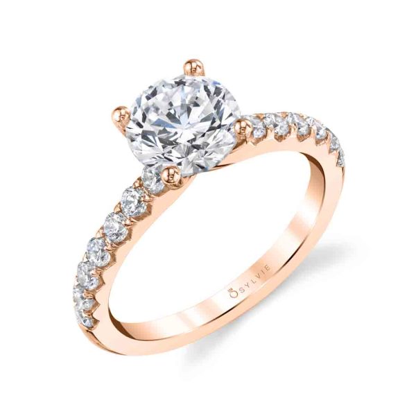 Round Cut Classic Engagement Ring - Aimee Online Sale