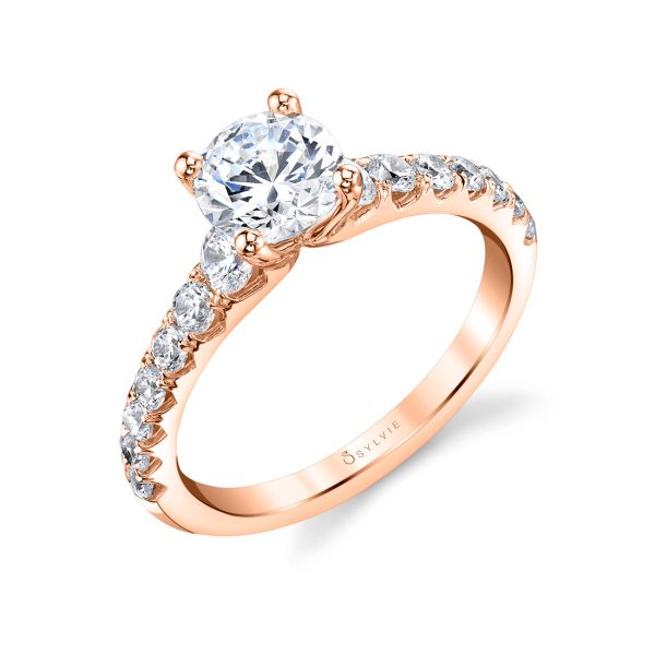 Round Cut Classic Engagement Ring - Veronique Cheap