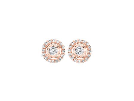 14Kt Rose Gold Diamond 1 2Ctw Earring Supply