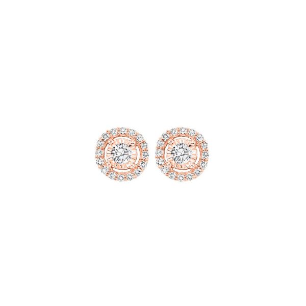 14Kt Rose Gold Diamond 1 2Ctw Earring Supply