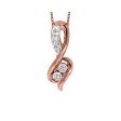 14Kt White Rose Gold Diamond 1 2Ctw Pendant Cheap