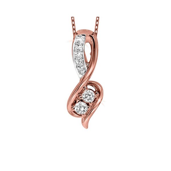 14Kt White Rose Gold Diamond 1 2Ctw Pendant Cheap