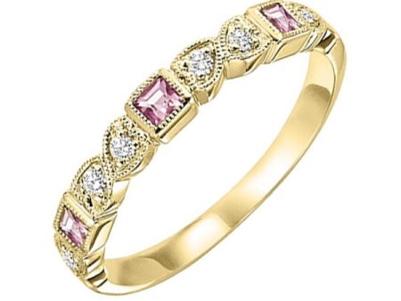 14Kt Yellow Gold Diamond 1 10Ctw & Syn Alexandrite 1 7Ctw Ring on Sale