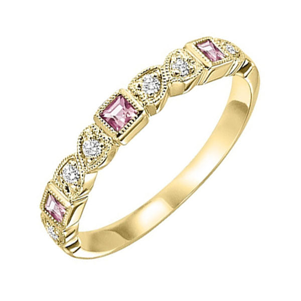 14Kt Yellow Gold Diamond 1 10Ctw & Syn Alexandrite 1 7Ctw Ring on Sale