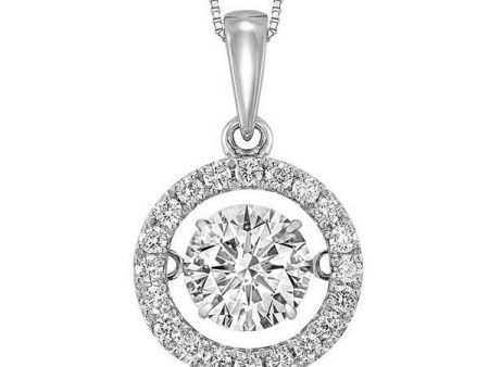 14Kt White Gold Diamond 1 1 4Ctw Pendant For Cheap