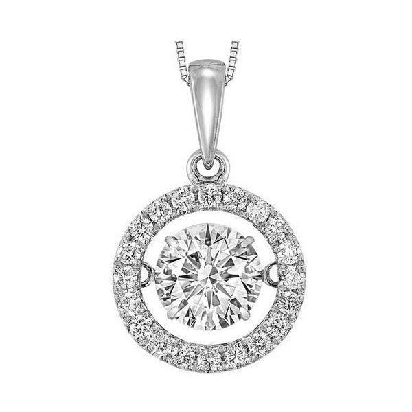 14Kt White Gold Diamond 1 1 4Ctw Pendant For Cheap