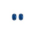 14Kt White Gold & Sapphire 1 2Ctw Earring Hot on Sale