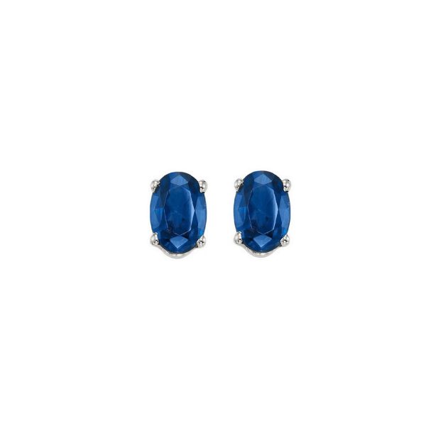 14Kt White Gold & Sapphire 1 2Ctw Earring Hot on Sale