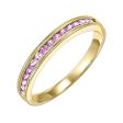 10Kt Yellow Gold & Pink Sapphire 1 3Ctw Ring Cheap