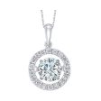 14Kt White Gold Diamond 1 7 8Ctw Pendant For Discount