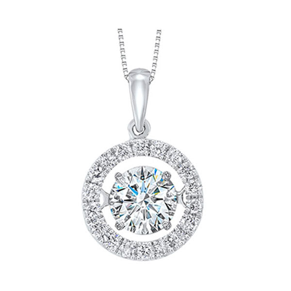 14Kt White Gold Diamond 1 7 8Ctw Pendant For Discount