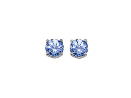 14Kt White Gold Tanzanite 3 4Ctw Earring Fashion