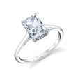 Radiant Cut Solitaire Hidden Halo Engagement Ring - Carter Discount