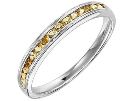 14Kt White Gold Citrine 1 3Ctw Ring Online Sale