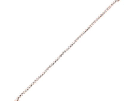 14Kt Rose Gold Diamond 3Ctw Bracelet Fashion