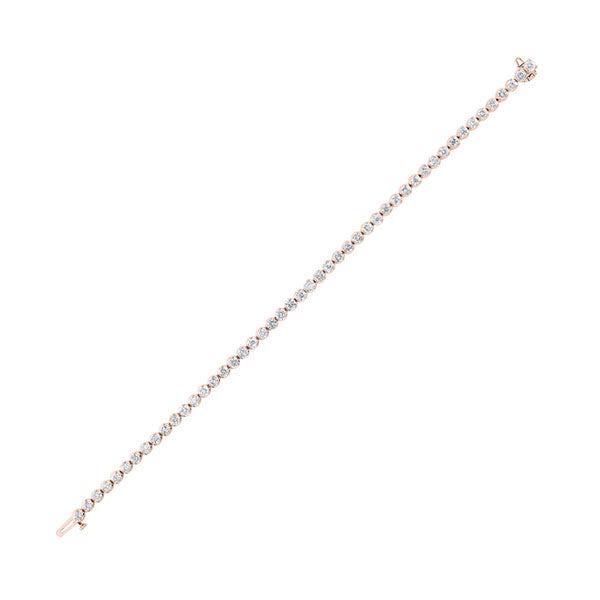 14Kt Rose Gold Diamond 3Ctw Bracelet Fashion