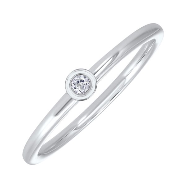 14Kt White Gold White Topaz 1 20Ctw Ring Online now