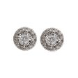 14Kt White Gold Diamond 1 8Ctw Earring Cheap