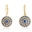 14K Yellow Gold Montana Sapphire Earrings Online