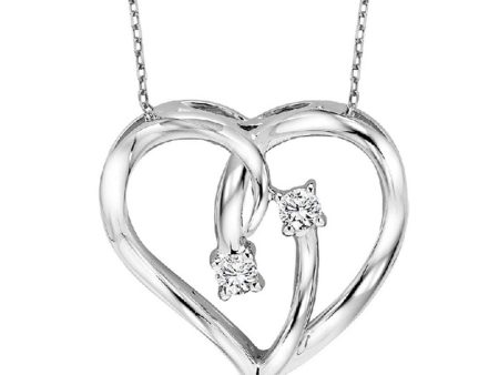 14Kt White Gold Diamond 1 20Ctw Pendant For Discount