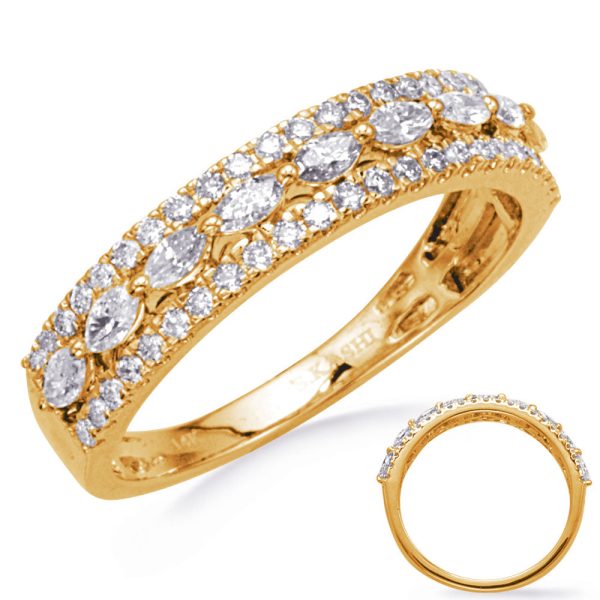 Yellow Gold Diamond Band on Sale