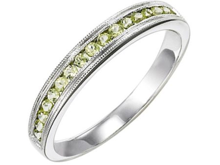 14Kt White Gold & Peridot 1 3Ctw Ring Supply