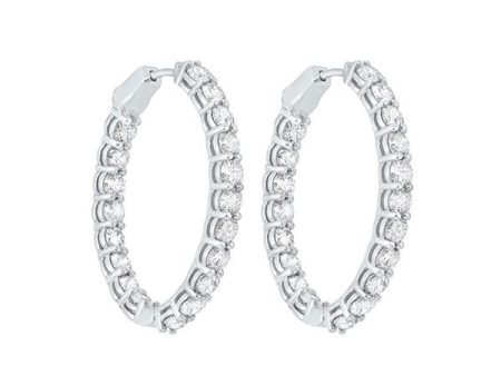 14Kt White Gold Diamond 7Ctw Earring Online Sale