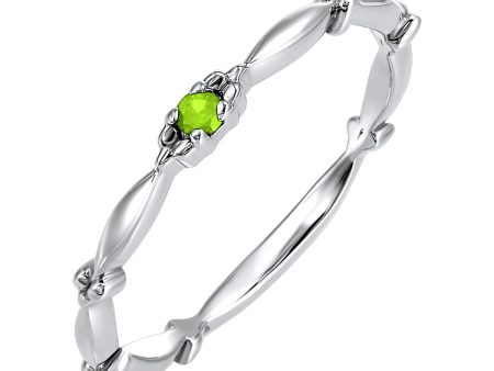 10Kt White Gold Peridot 1 20Ctw Ring For Discount