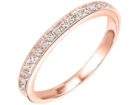 10Kt Rose Gold Diamond 1 8Ctw Ring For Cheap