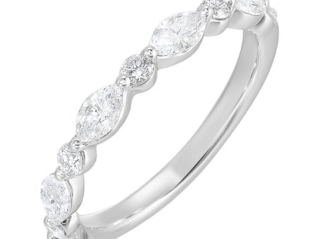 14Kt White Gold Diamond 1 2Ctw Ring on Sale