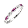 14Kt White Gold Diamond 1 20Ctw & Pink Tourmaline 1 5Ctw Ring Cheap